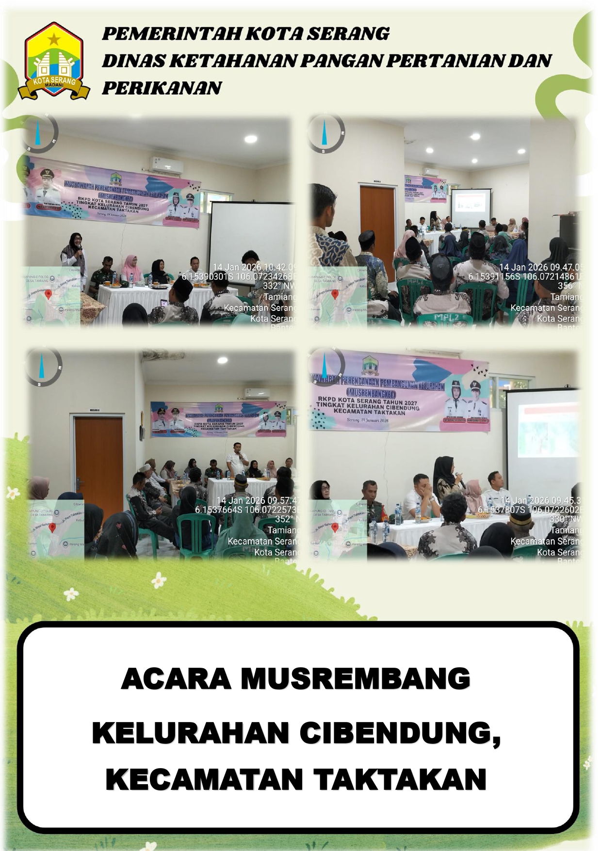 Acara Musrenbang Kelurahan Cibendung Kecamatan Taktakan