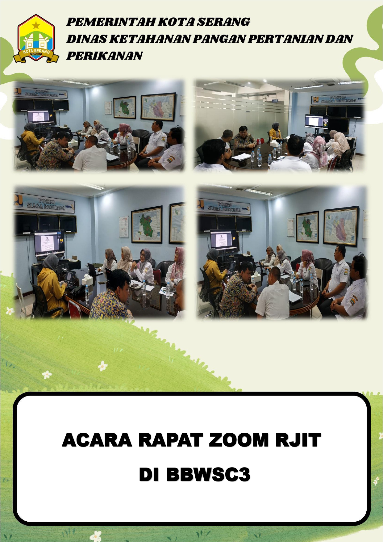 Rapat Zoom RJIT di BBWSC3: Sinergi Program Perbaikan Irigasi Mendukung Produktivitas Pertanian Kota Serang