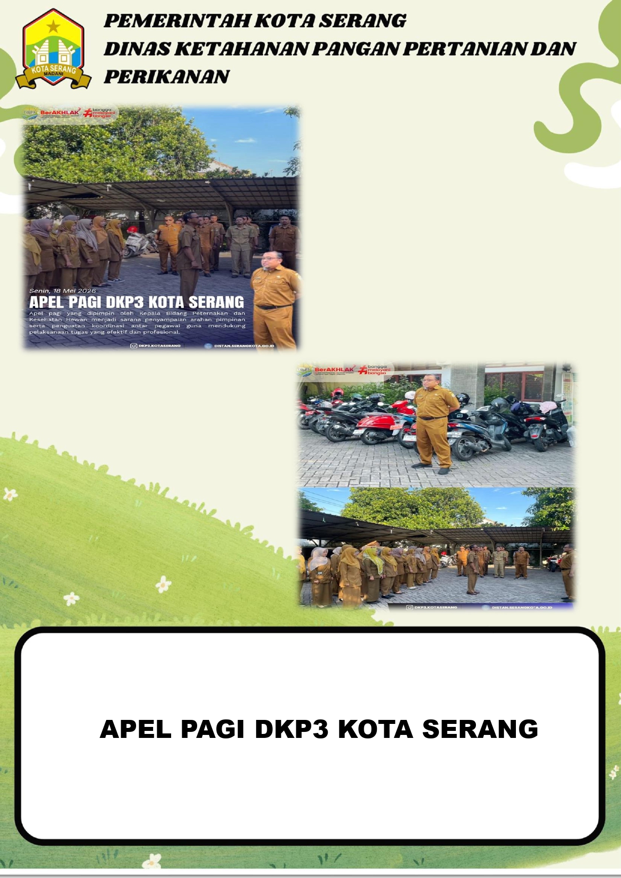 APEL PAGI DKP3 KOTA SERANG 18 MEI 2026