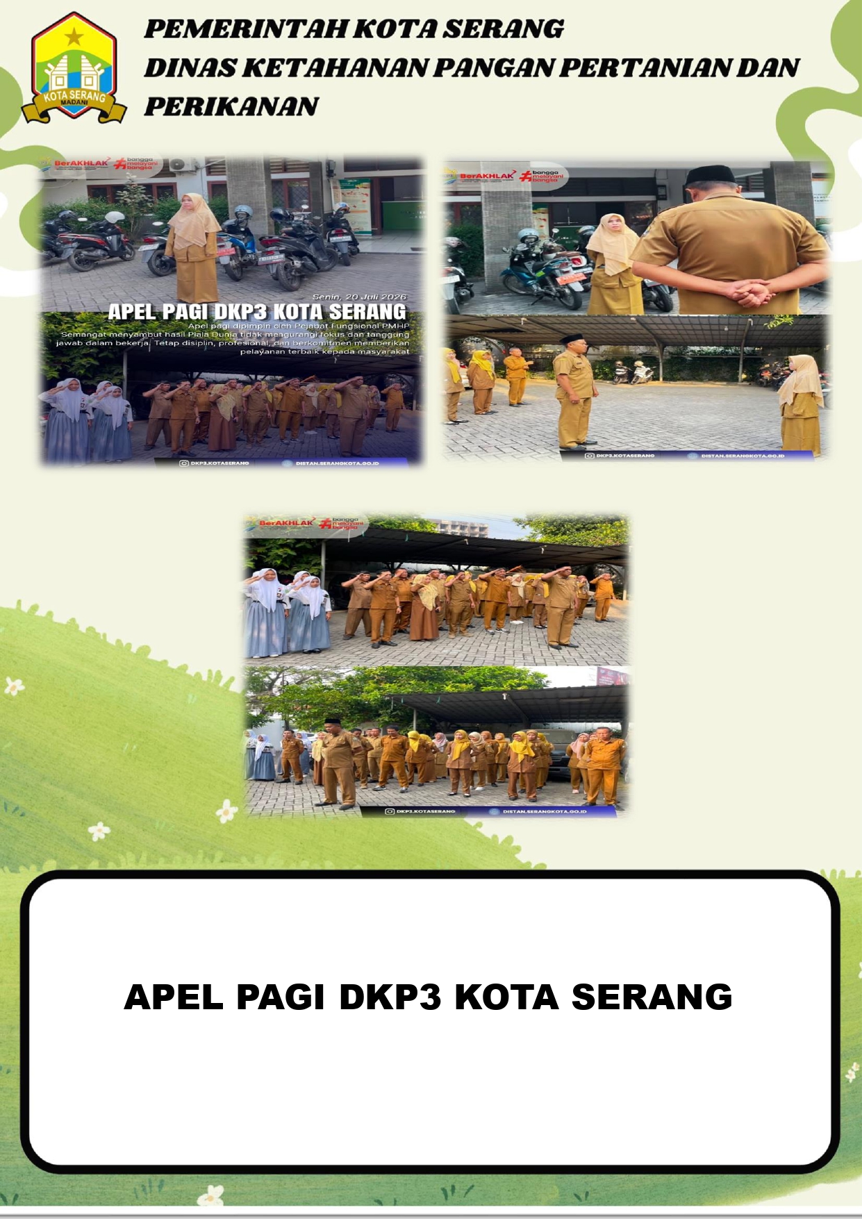 APEL PAGI DKP3 KOTA SERANG 20 JULI 2026