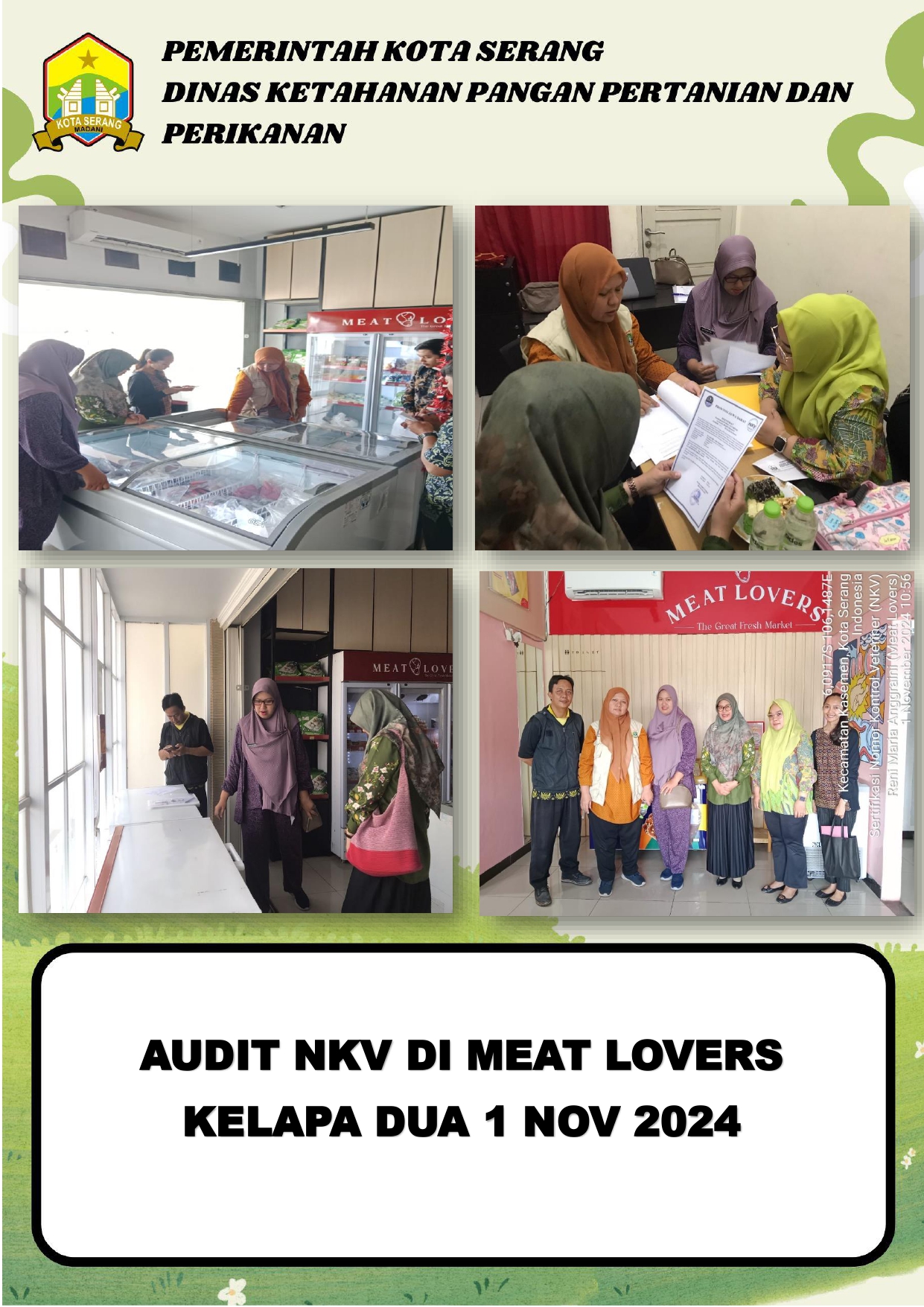 Audit NKV di Meat Lovers Kelapa Dua oleh Dinas Ketahanan Pangan, Pertanian, dan Perikanan Kota Serang