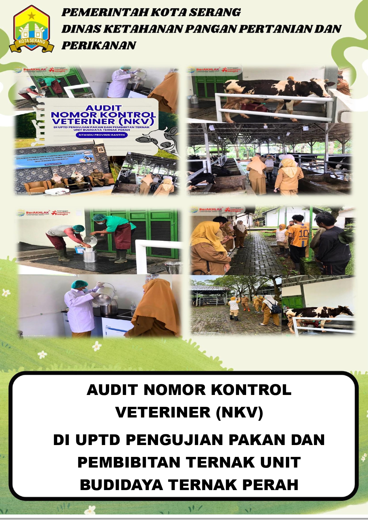 Audit Nomor Kontrol Veteriner (NKV) di UPTD Pengujian Pakan dan Pembibitan Ternak Unit Budidaya Ternak Perah Sitandu Provinsi Banten