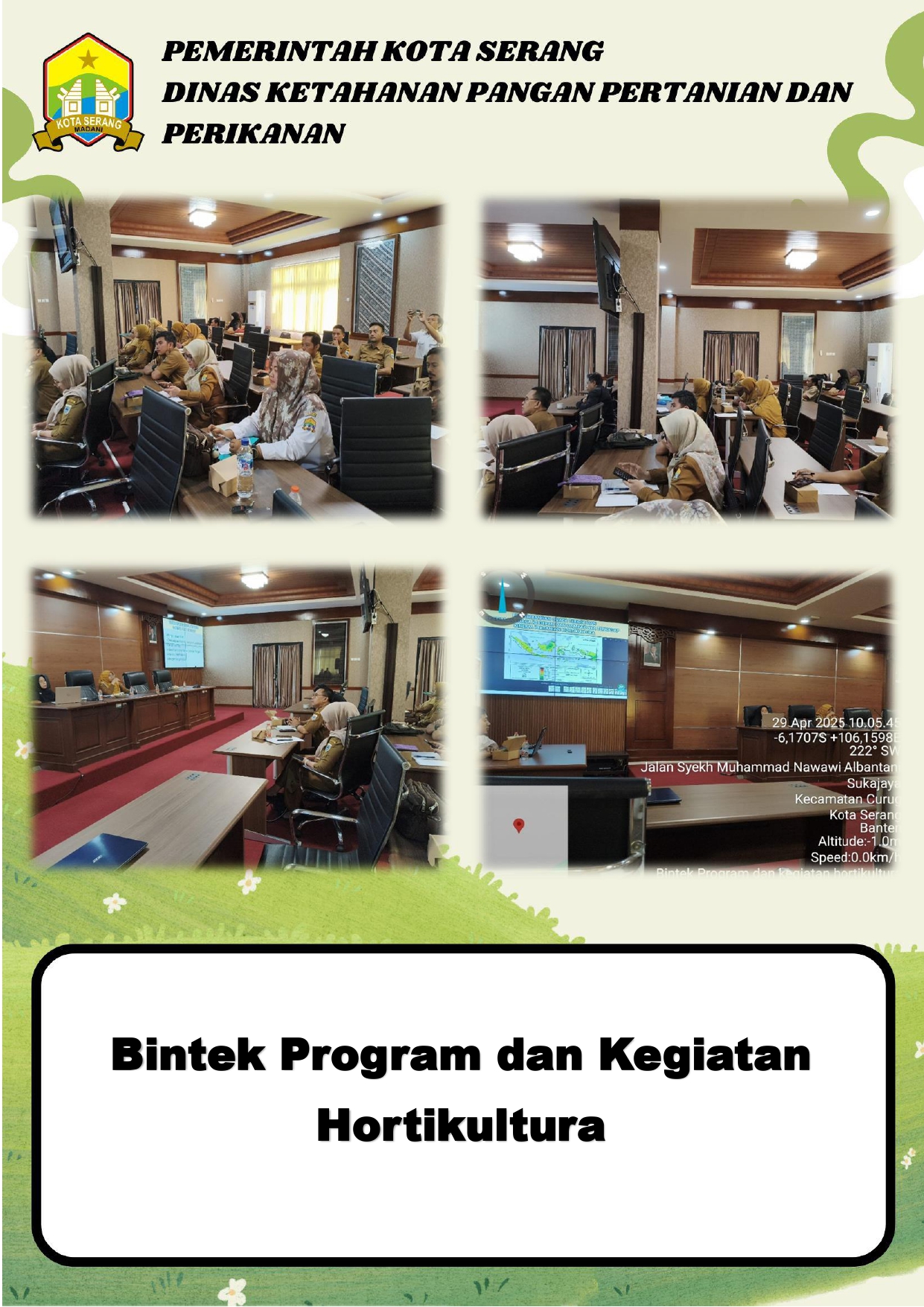 Bimtek Program dan Kegiatan Hortikultura: DKP3 Kota Serang Dorong Peningkatan Kapasitas Petani dan Penyuluh
