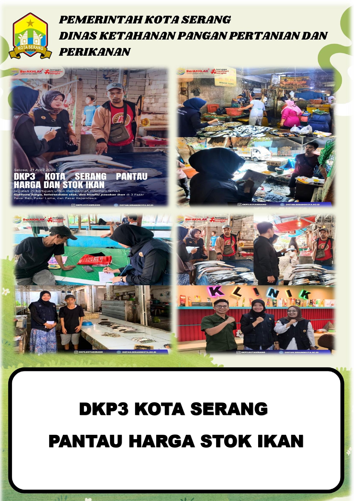 DKP3 KOTA SERANG PANTAU HARGA DAN STOK IKAN