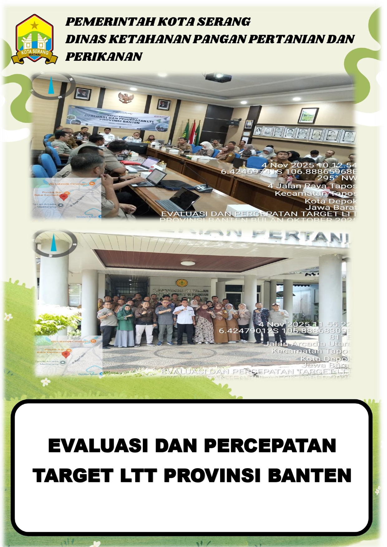 Evaluasi dan Percepatan LTT Provinsi Banten Bulan Oktober 2025