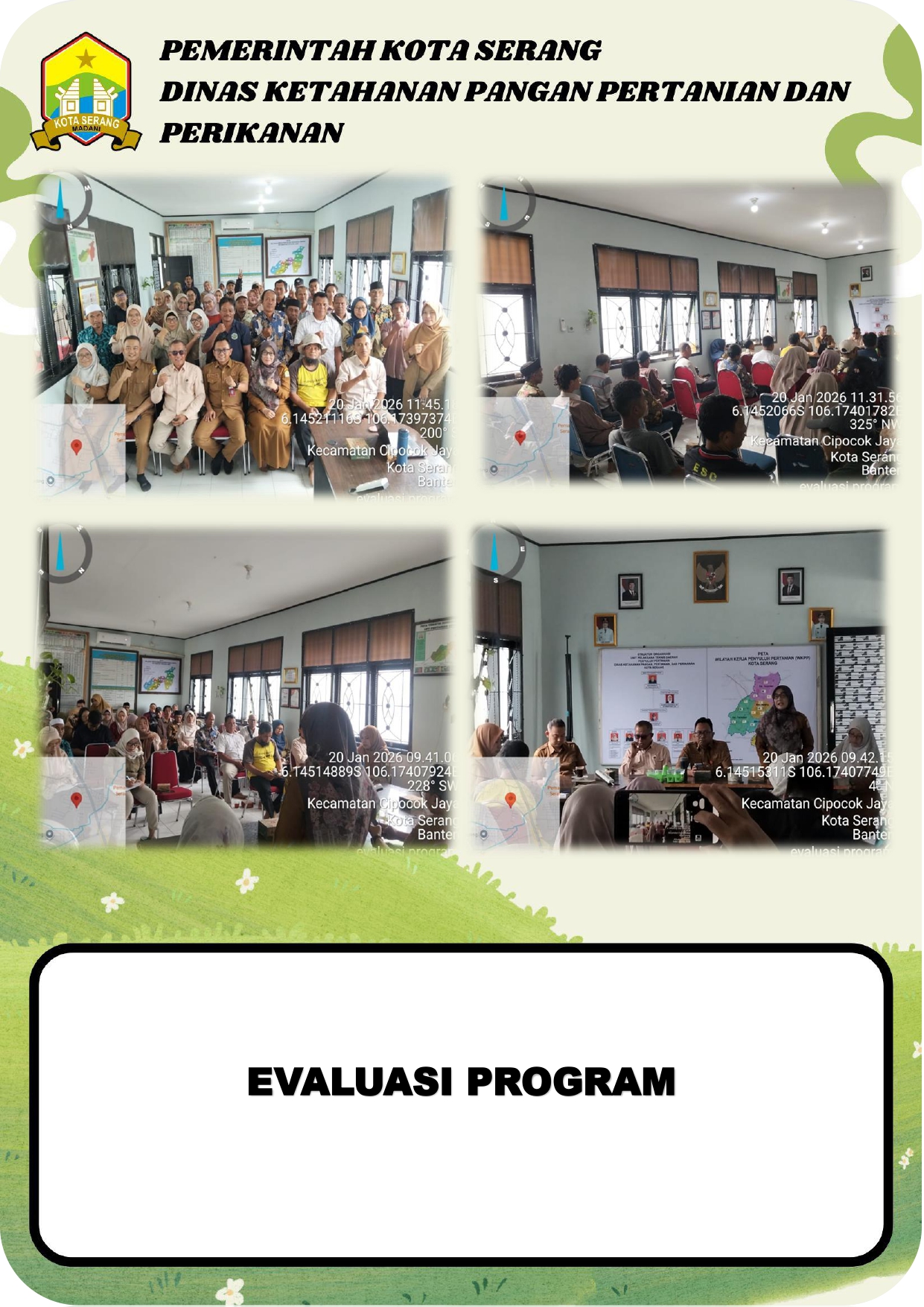Evaluasi Program Bidang Pertanian