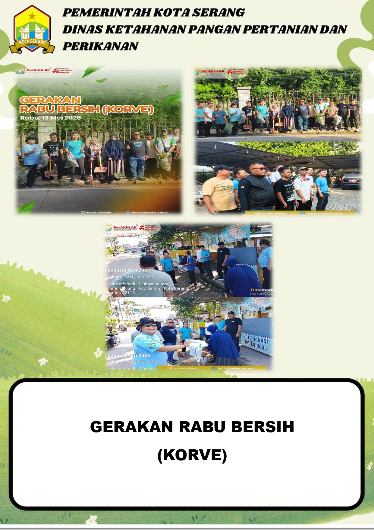 GERAKAN RABU BERSIH 13 MEI 2026
