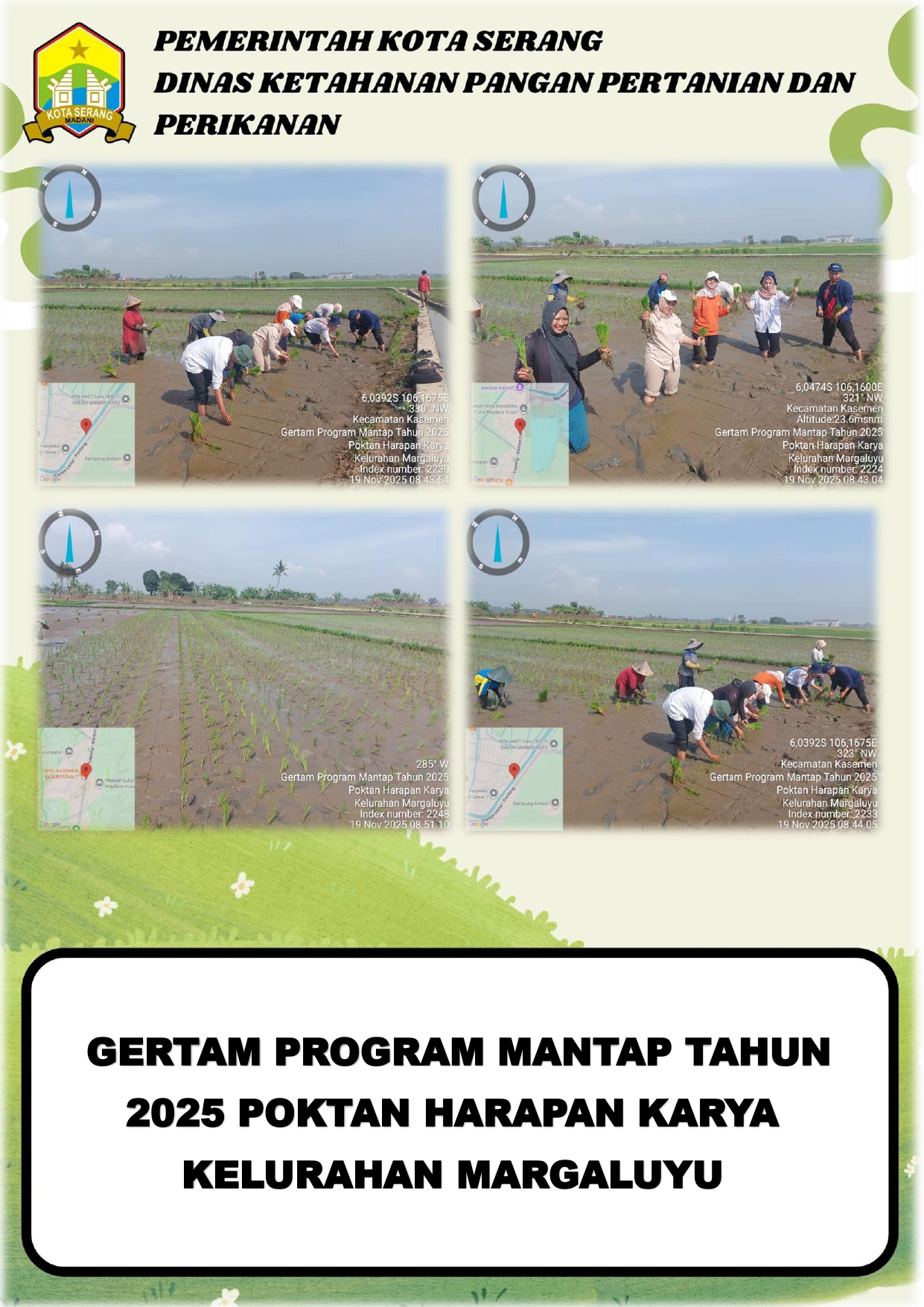 Gertam Program Mantap Tahun 2025 Poktan Harapan Karya Kelurahan Margaluyu