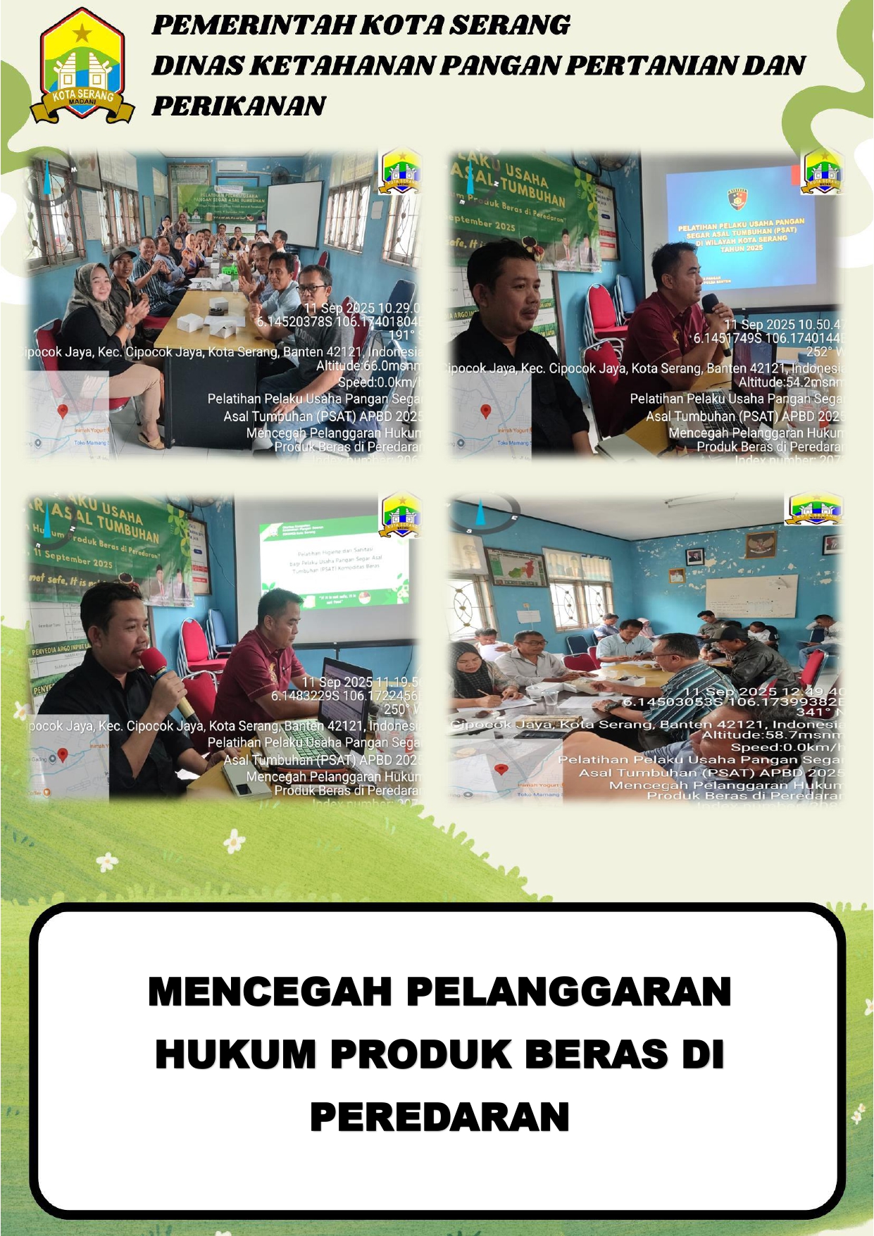 Pelatihan Pelaku Usaha Pangan Segar Asal Tumbuhan
