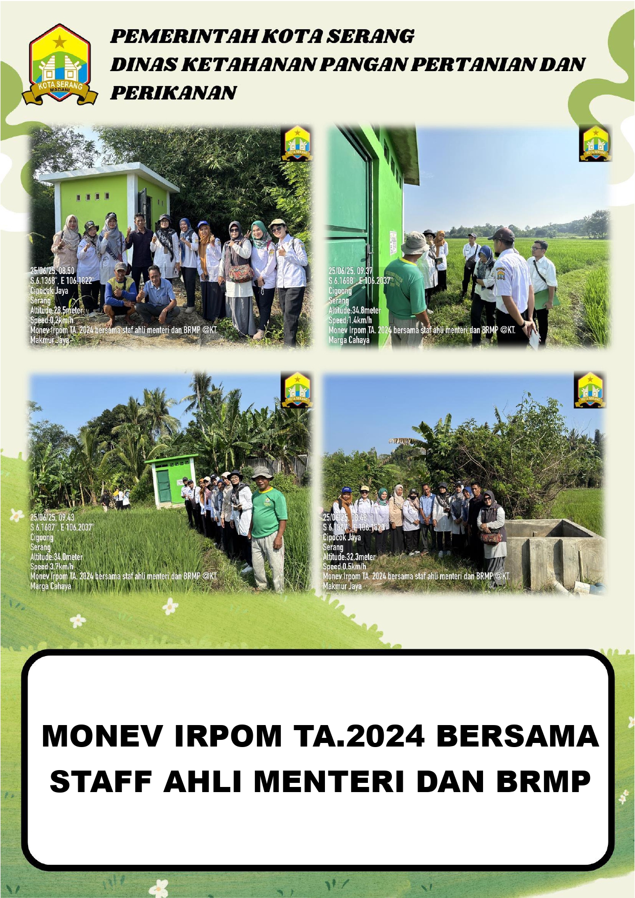 Monev Irigasi Perpompaan TA 2024 Bersama Staf Ahli Menteri dan BRMP: Wujudkan Pertanian yang Efektif dan Berkelanjutan
