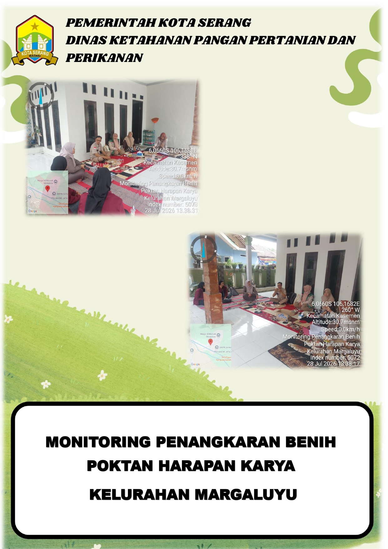 MONITORING PENANGKARAN BENIH POKTAN HARAPAN KARYA KELURAHAN MARGALUYU