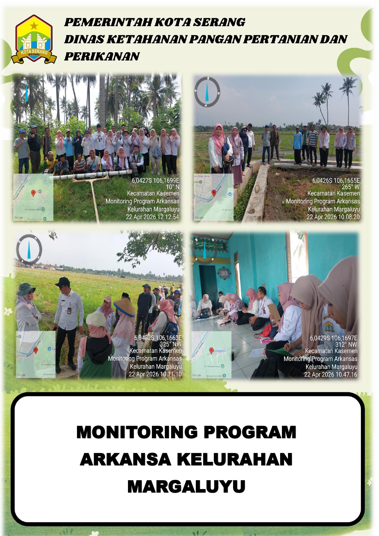 KEGIATAN MONITORING PROGRAM ARKANSA KELURAHAN MARGALUYU