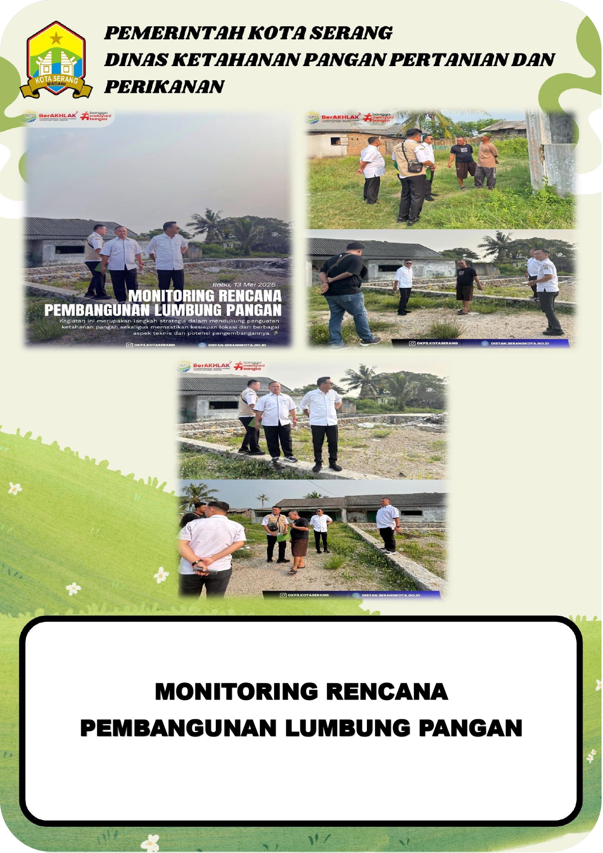 MONITORING RENCANA PEMBANGUNAN LUMBUNG PANGAN