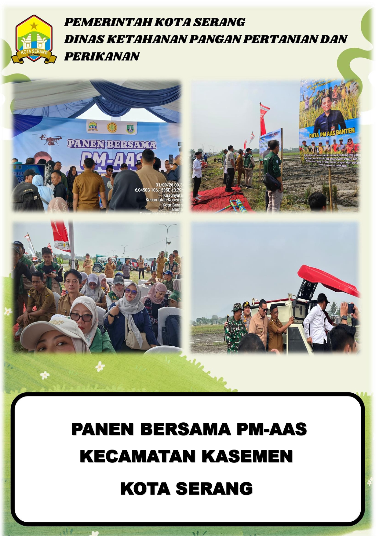 PANEN BERSAMA PM-AAS KECAMATAN KASEMEN KOTA SERANG