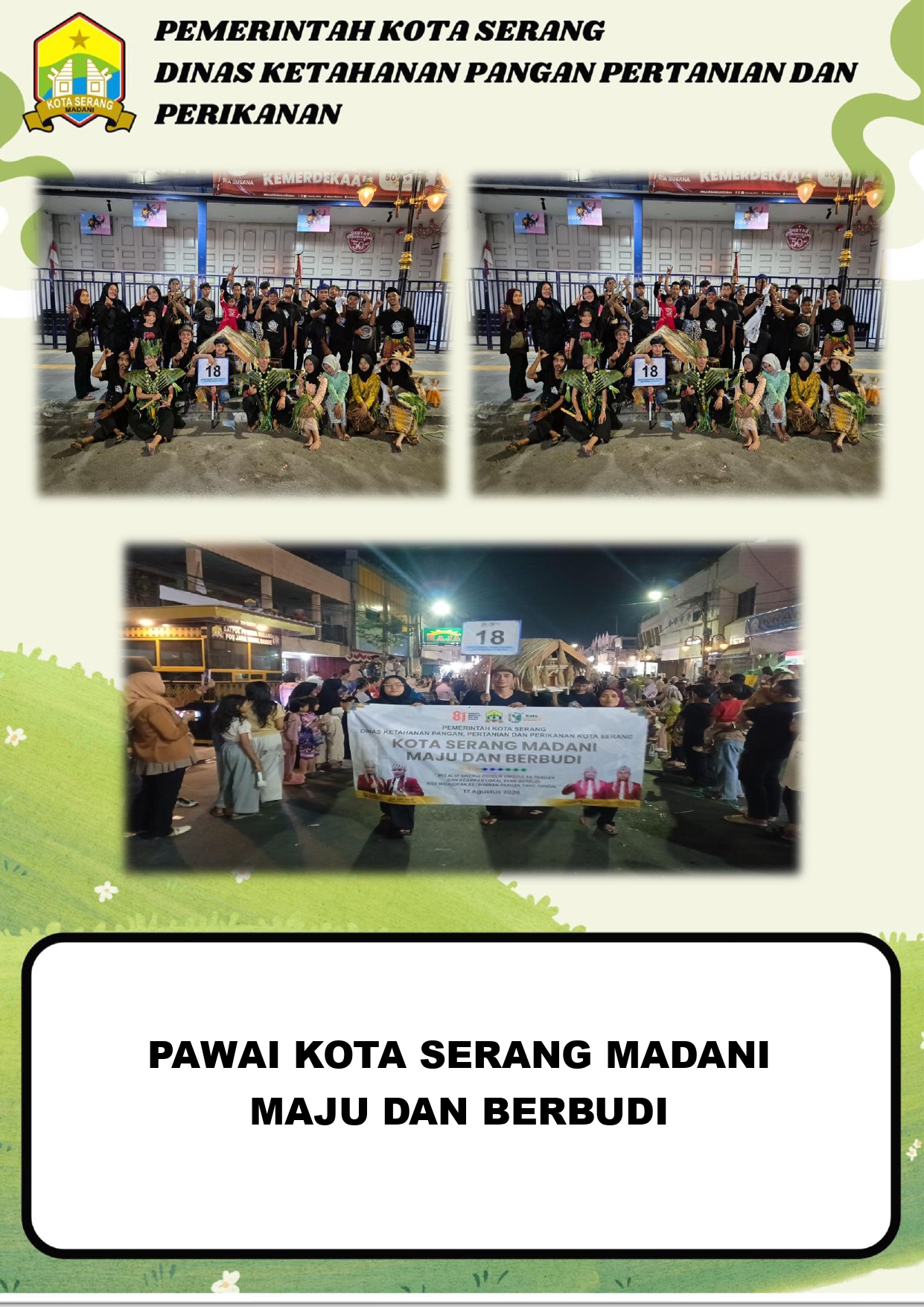 PAWAI KOTA SERANG MADANI, MAJU, DAN BERBUDI DI ROYAL BARU