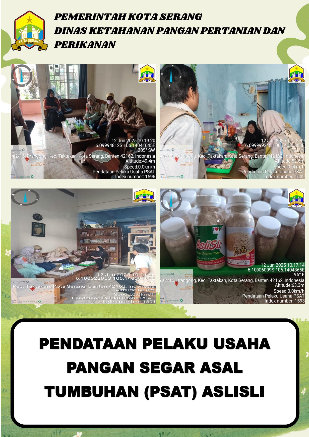 Pendataan Pelaku Usaha Pangan Segar Asal Tumbuhan (PSAT) “AsliSli”: Dorong Legalitas Produk dan Keamanan Pangan