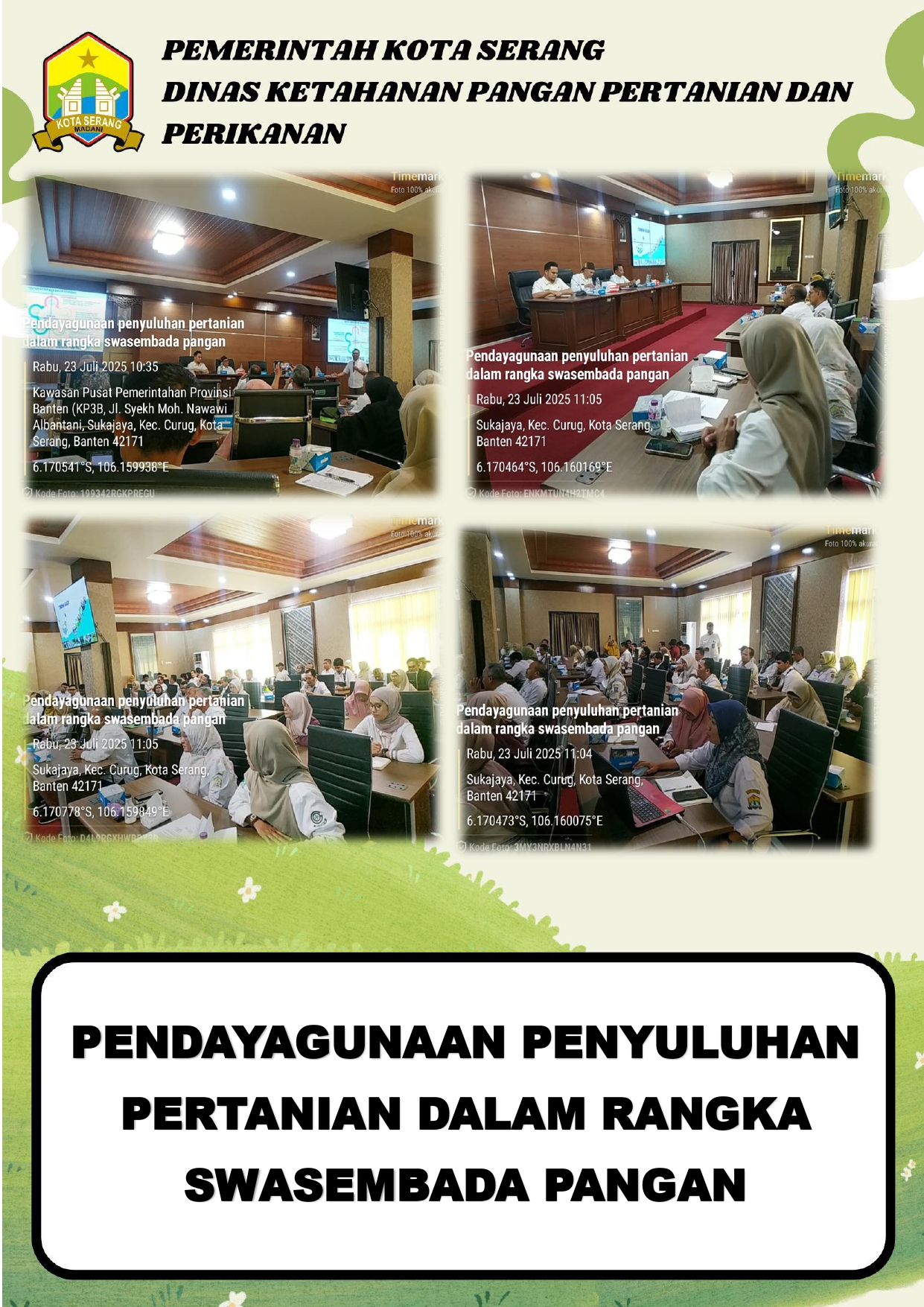 Pendayagunaan Penyuluhan Pertanian dalam Rangka Mendukung Swasembada Pangan di Kota Serang