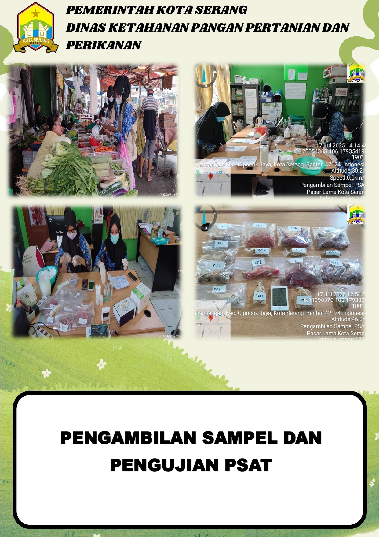 PENGAMBILAN SAMPEL DAN PENGUJIAN PSAT
