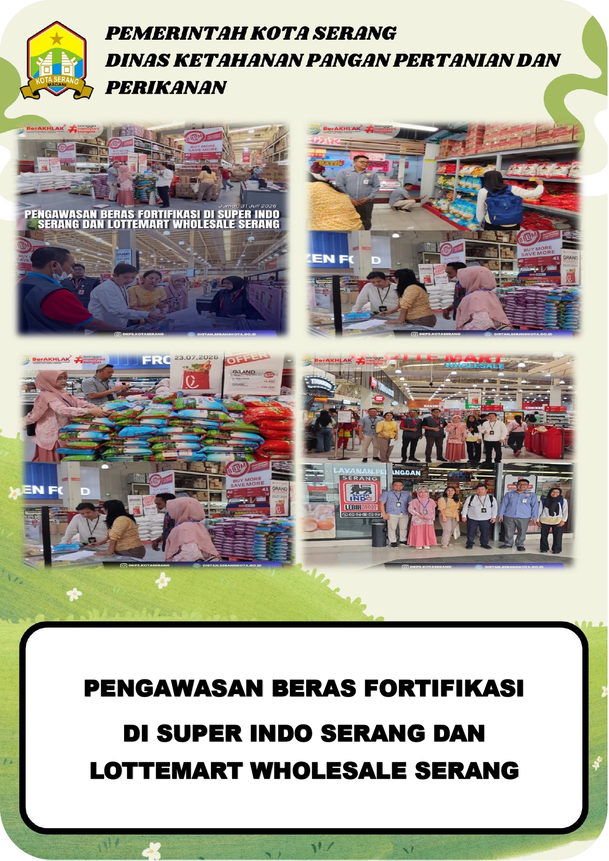 PENGAWASAN BERAS FORTIFIKASI DI SUPER INDO SERANG DAN LOTTEMART WHOLESALE SERANG