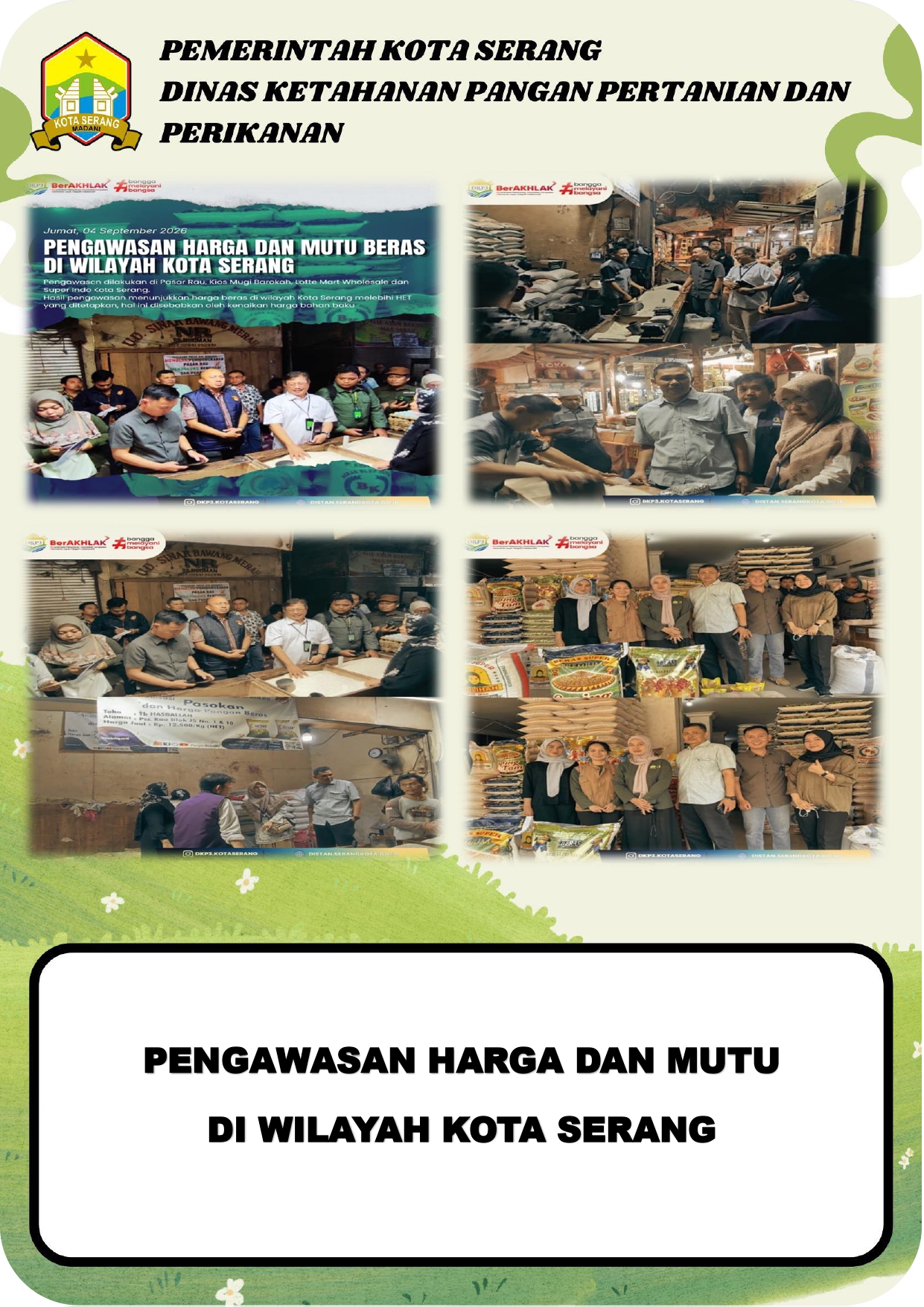 PENGAWASAN HARGA DAN MUTU BERAS DI WILAYAH KOTA SERANG