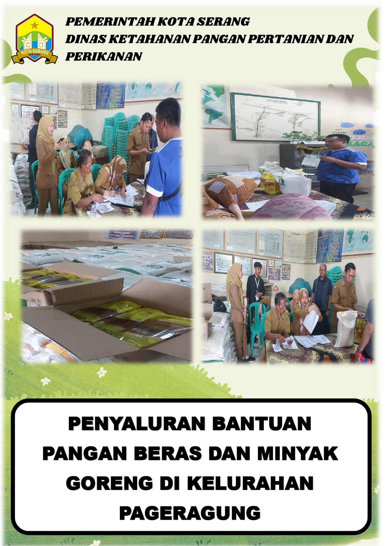 Penyaluran Bantuan Pangan di Kelurahan Pageragung