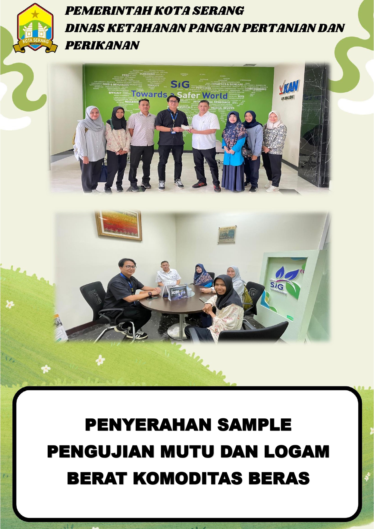 Penyerahan Sampel Pengujian Mutu dan Logam Berat Komoditas Beras