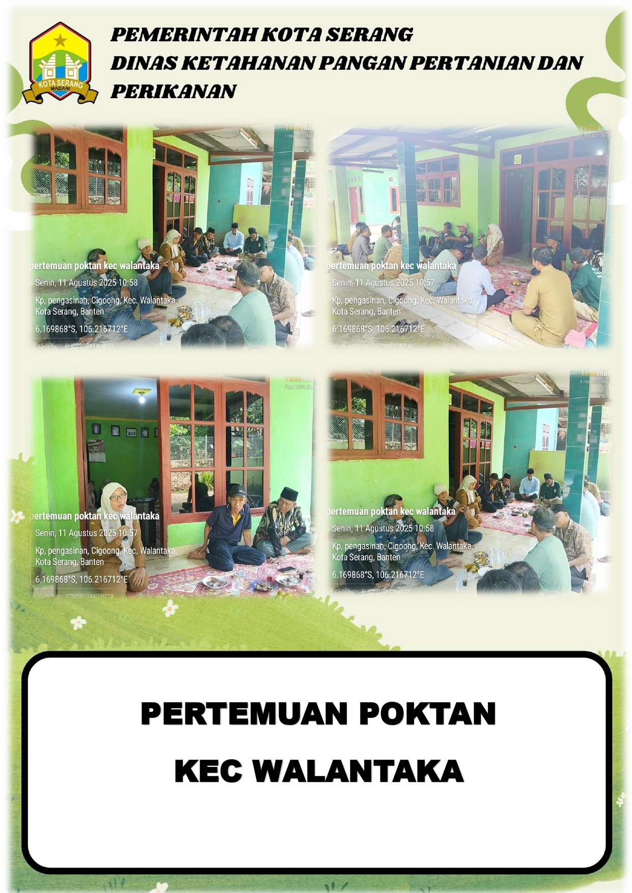 Pertemuan Kelompok Tani Kecamatan Walantaka