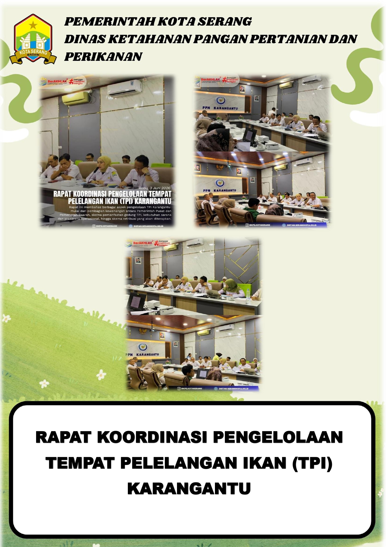 RAPAT KOORDINASI PENGELOLAAN TEMPAT PELELANGAN IKAN (TPI) KARANGANTU