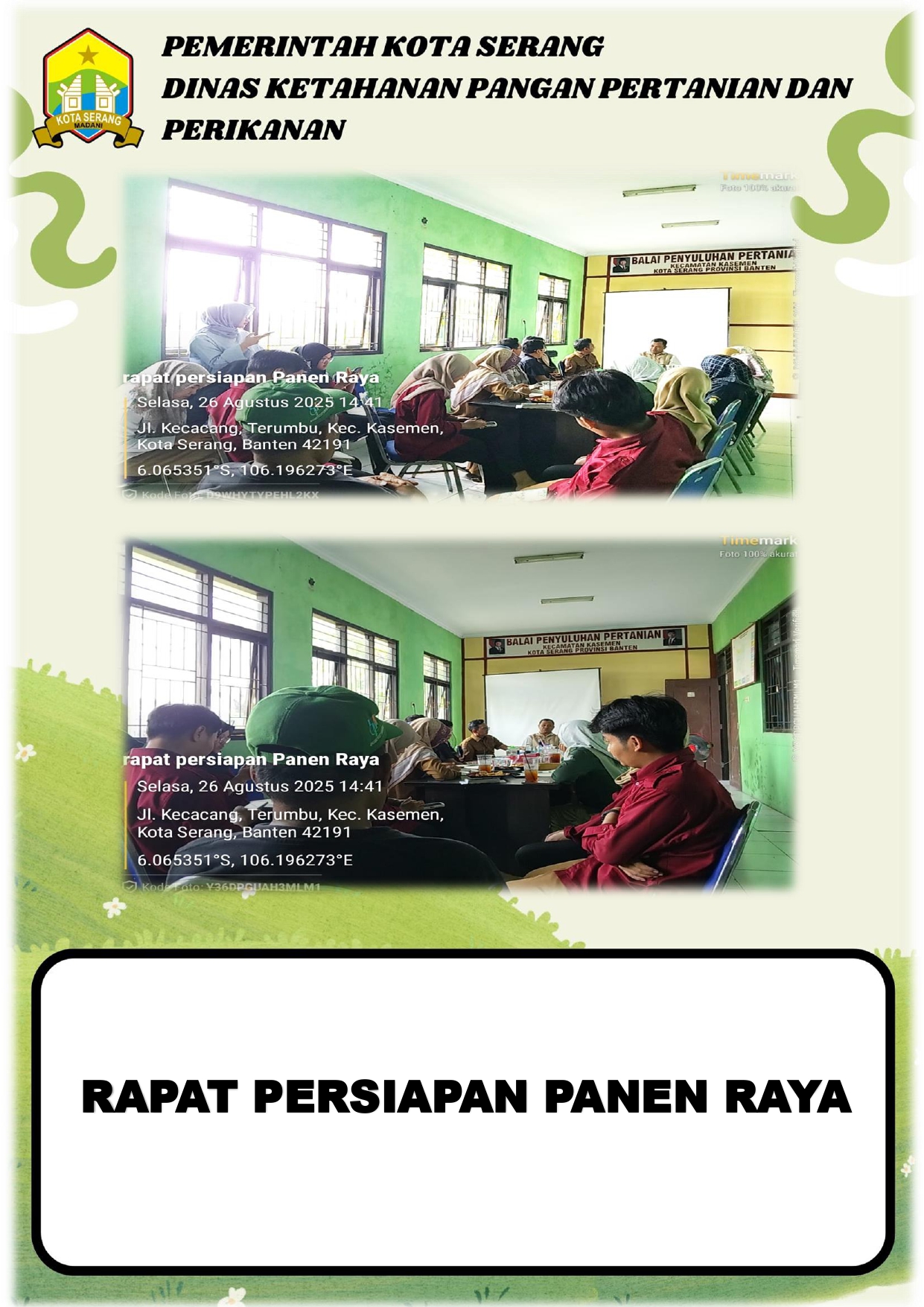 RAPAT PERSIAPAN PANEN RAYA