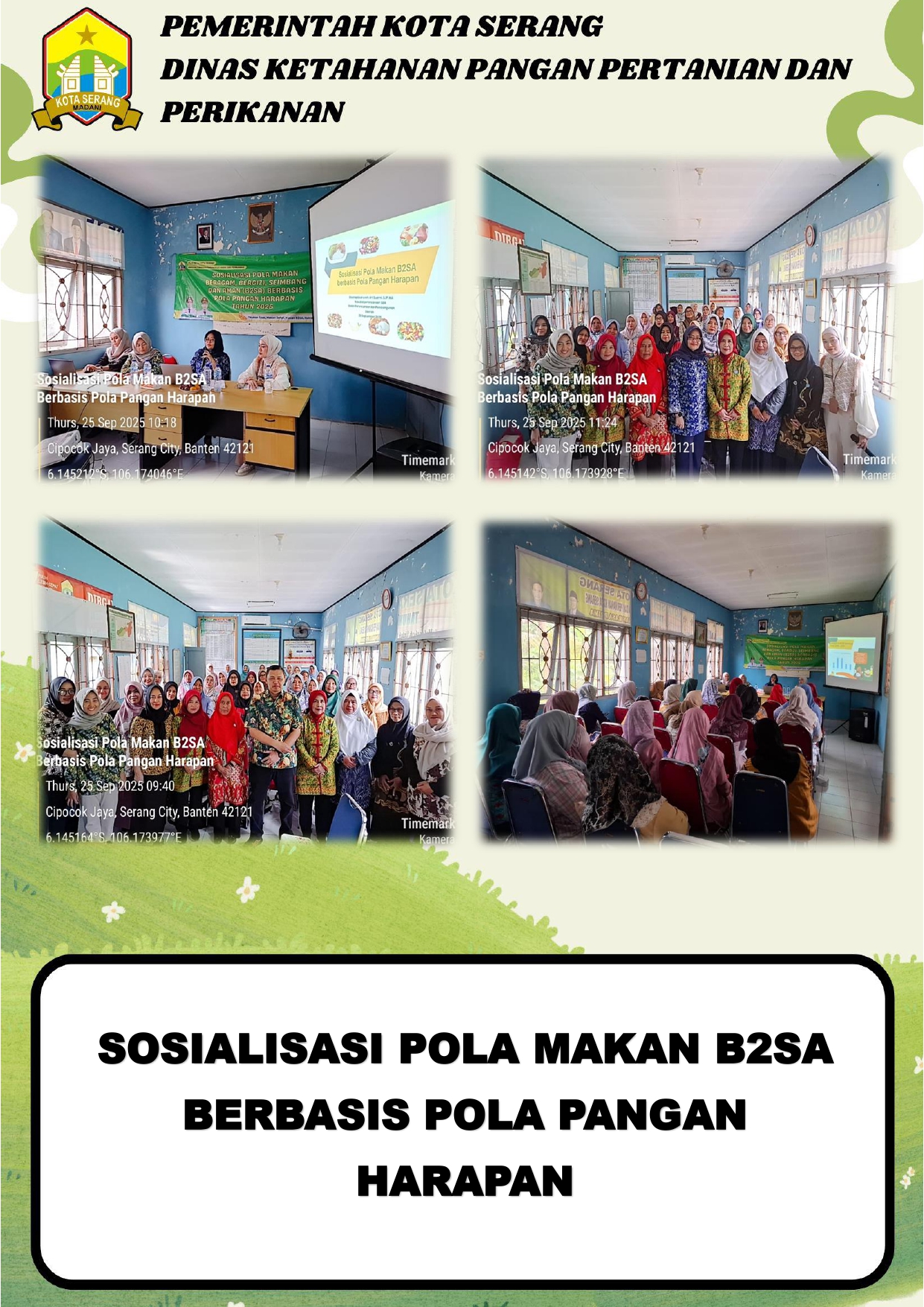 Sosialisasi Pola Makan B2SA Berbasis Pola Pangan Harapan