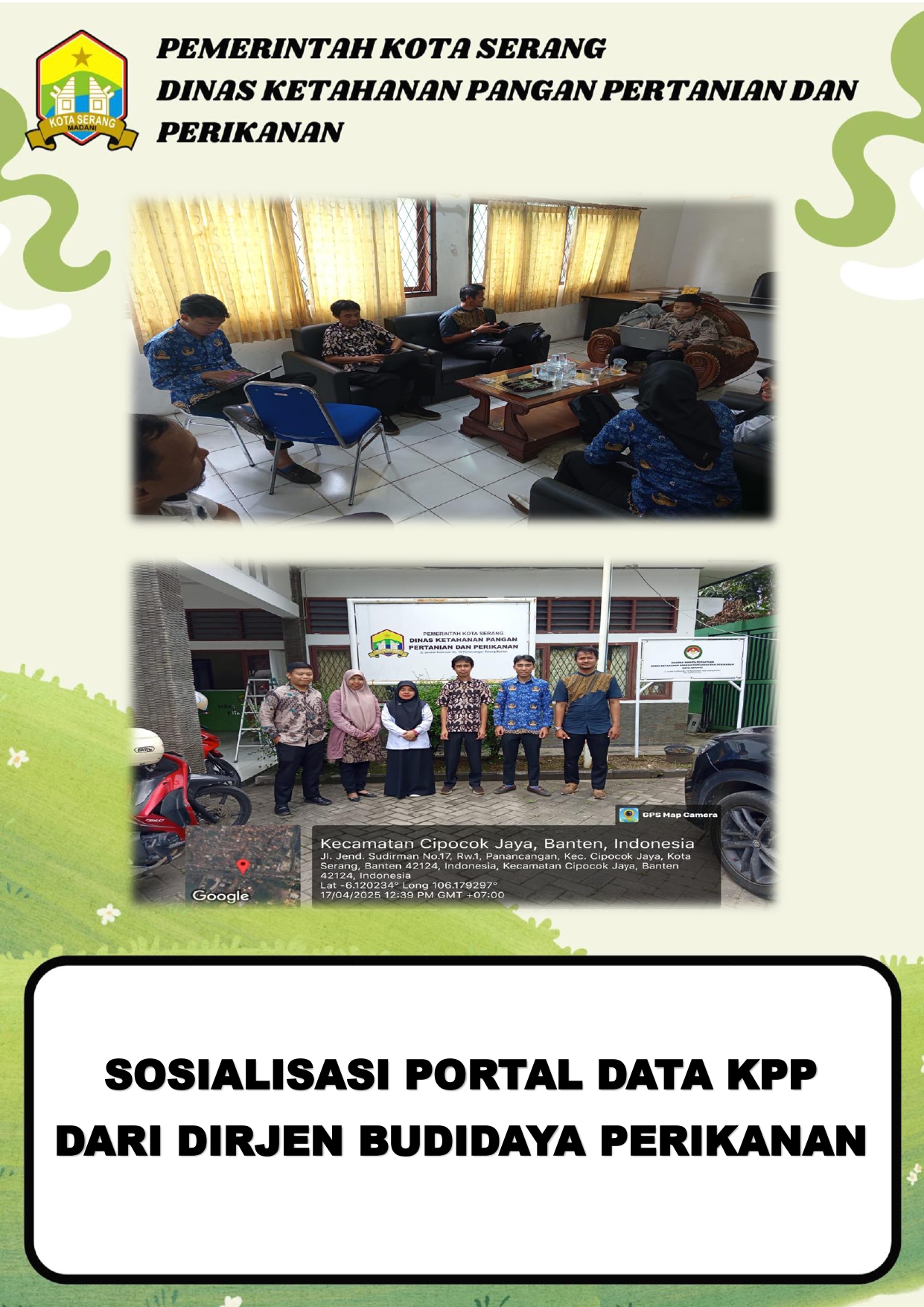 Sosialisasi Portal Data KKP oleh Direktorat Jenderal Perikanan Budidaya, DKP3 Kota Serang Dukung Pemanfaatan Teknologi dalam Sektor Perikanan