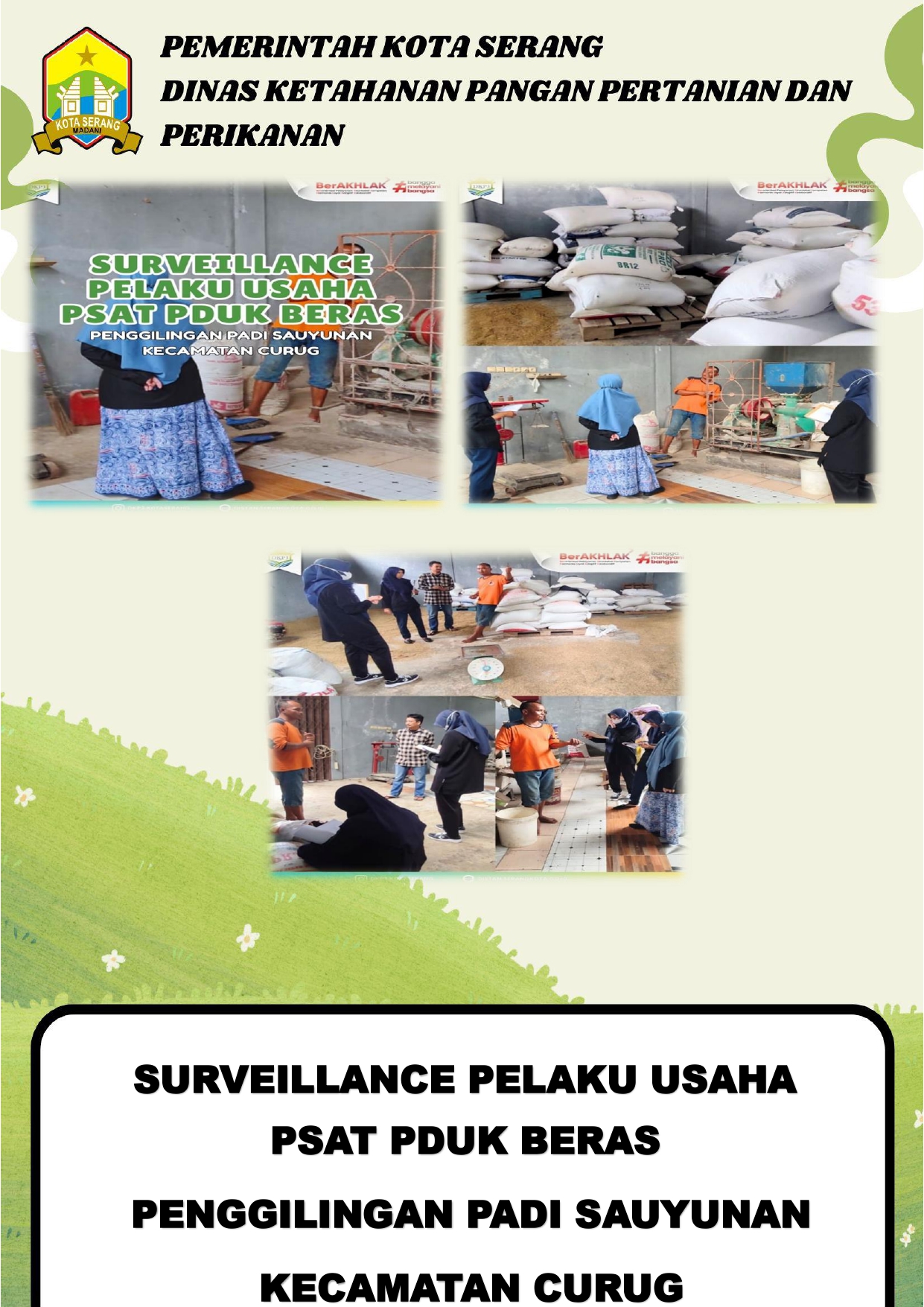 Surveillance Pelaku Usaha PSAT PDUK Beras Penggilingan Padi Sauyunan Kecamatan Curug