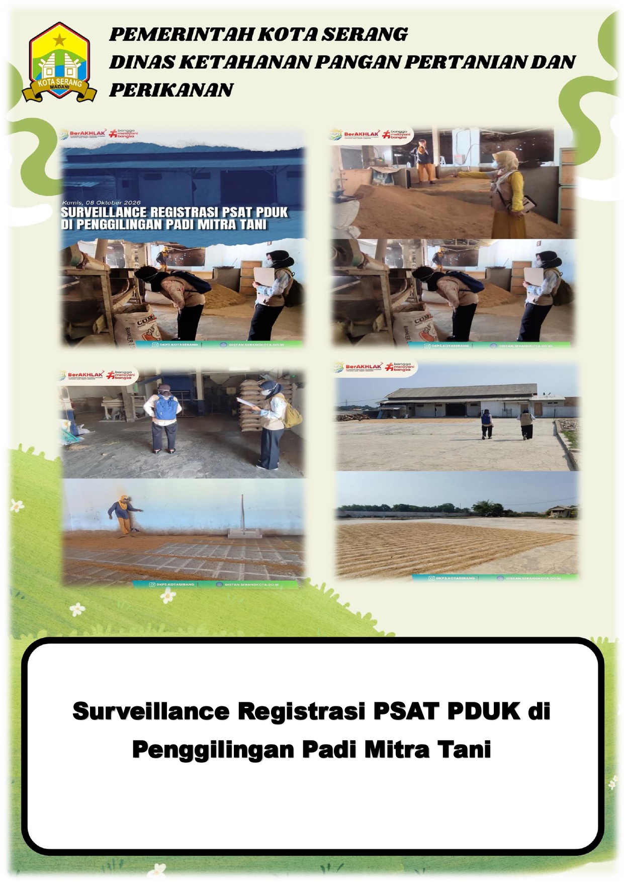 SURVEILLANCE REGISTRASI PSAT PDUK DI PENGGILINGAN PADI MITRA TANI