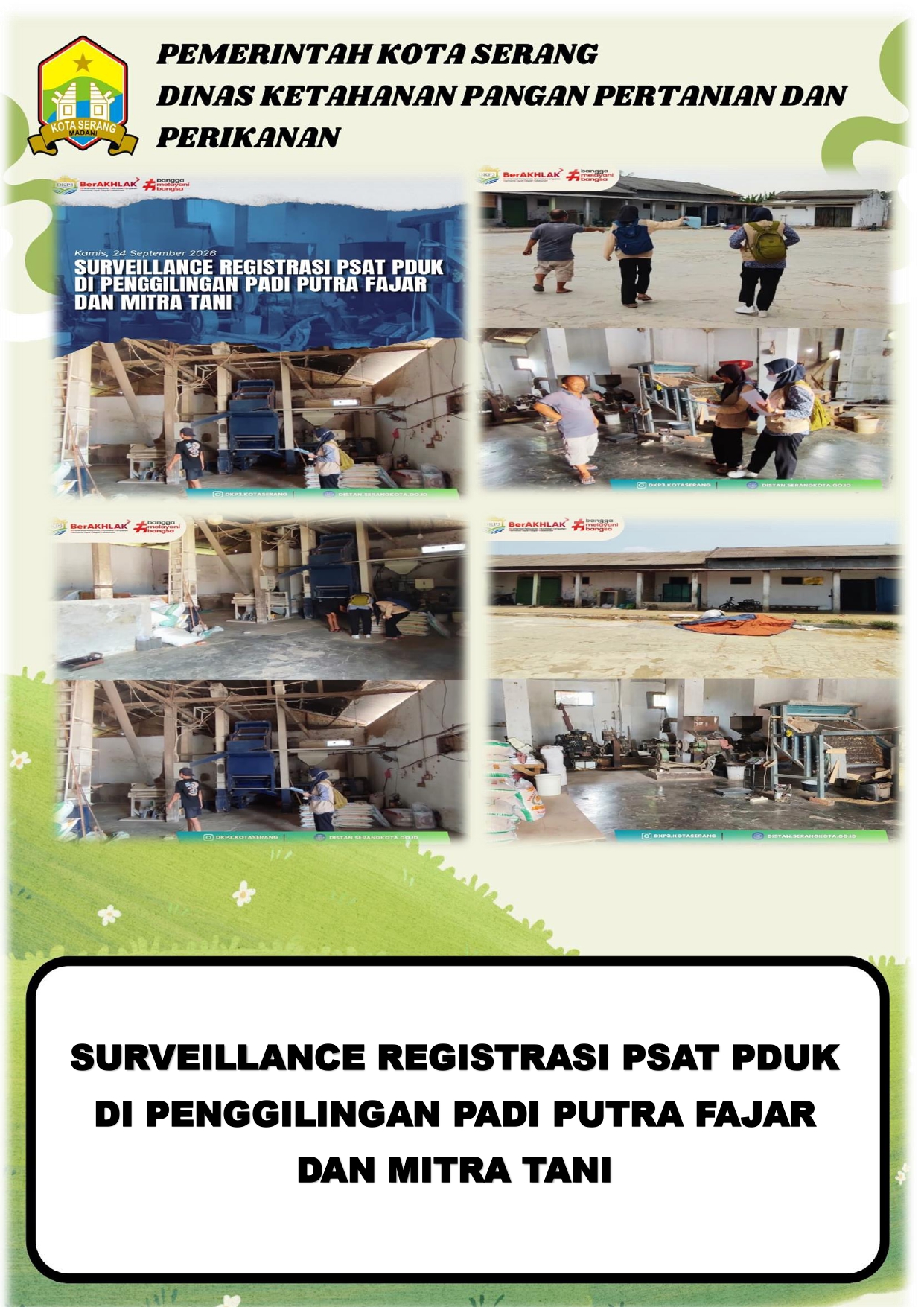 SURVEILLANCE REGISTRASI PSAT PDUK DI PENGGILINGAN PADI PUTRA FAJAR DAN MITRA TANI