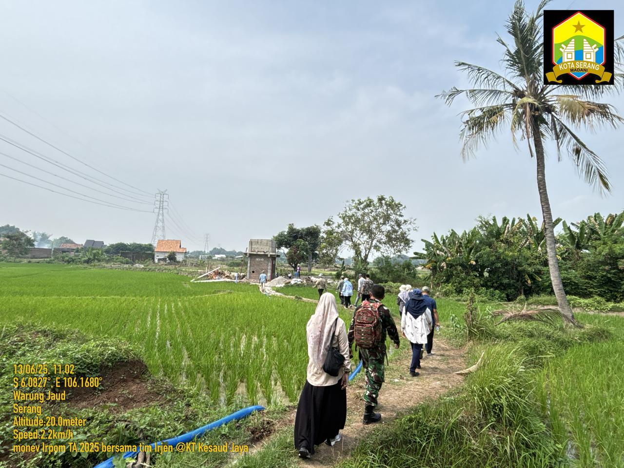 Monitoring dan Evaluasi Irpom TA 2025 Bersama Tim Irjen Kementan di Kesaud Jaya, Warung Jaud