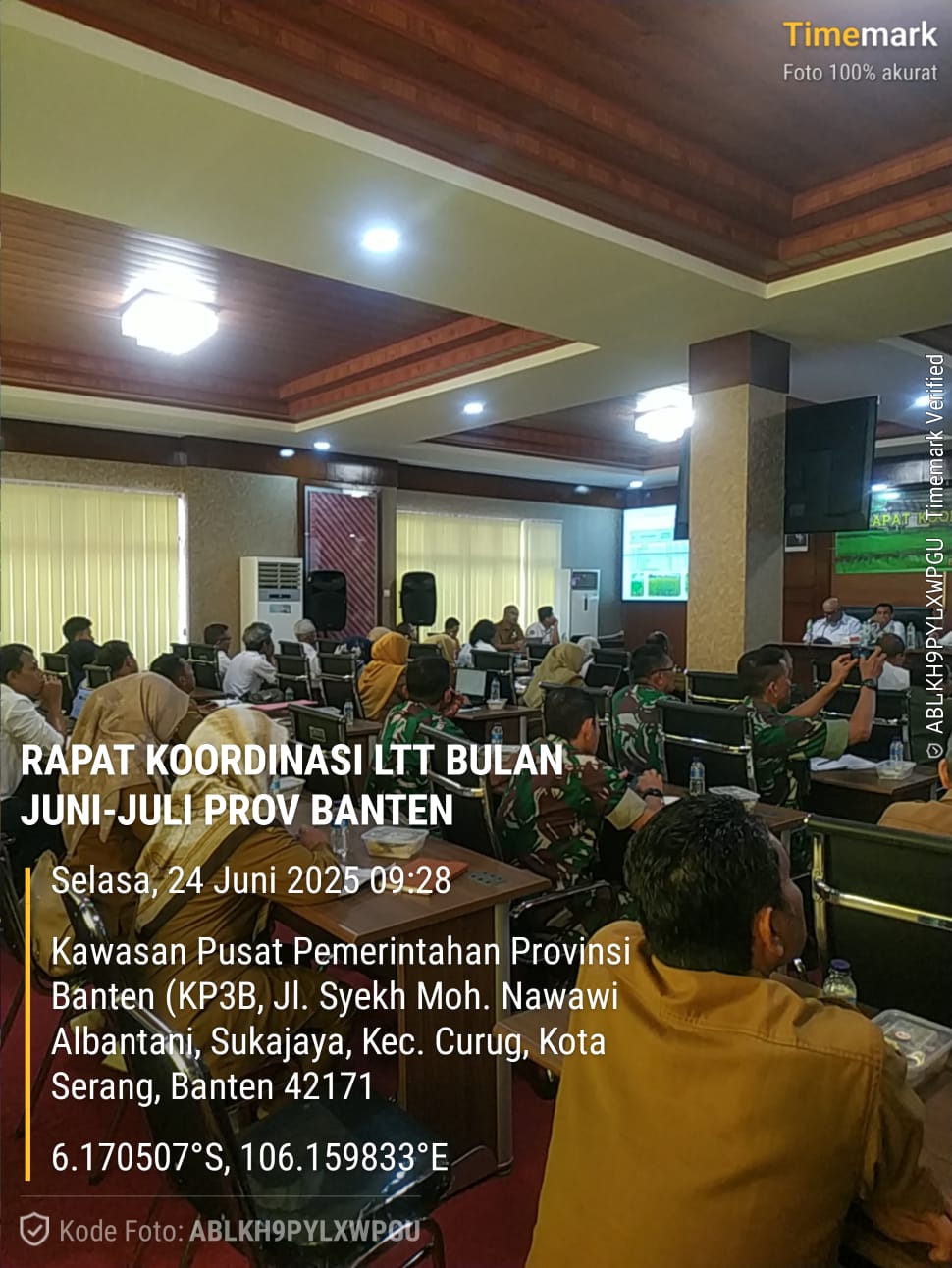 Rapat Koordinasi LTT Bulan Juni–Juli Provinsi Banten: DKP3 Kota Serang Siap Dukung Percepatan Tanam