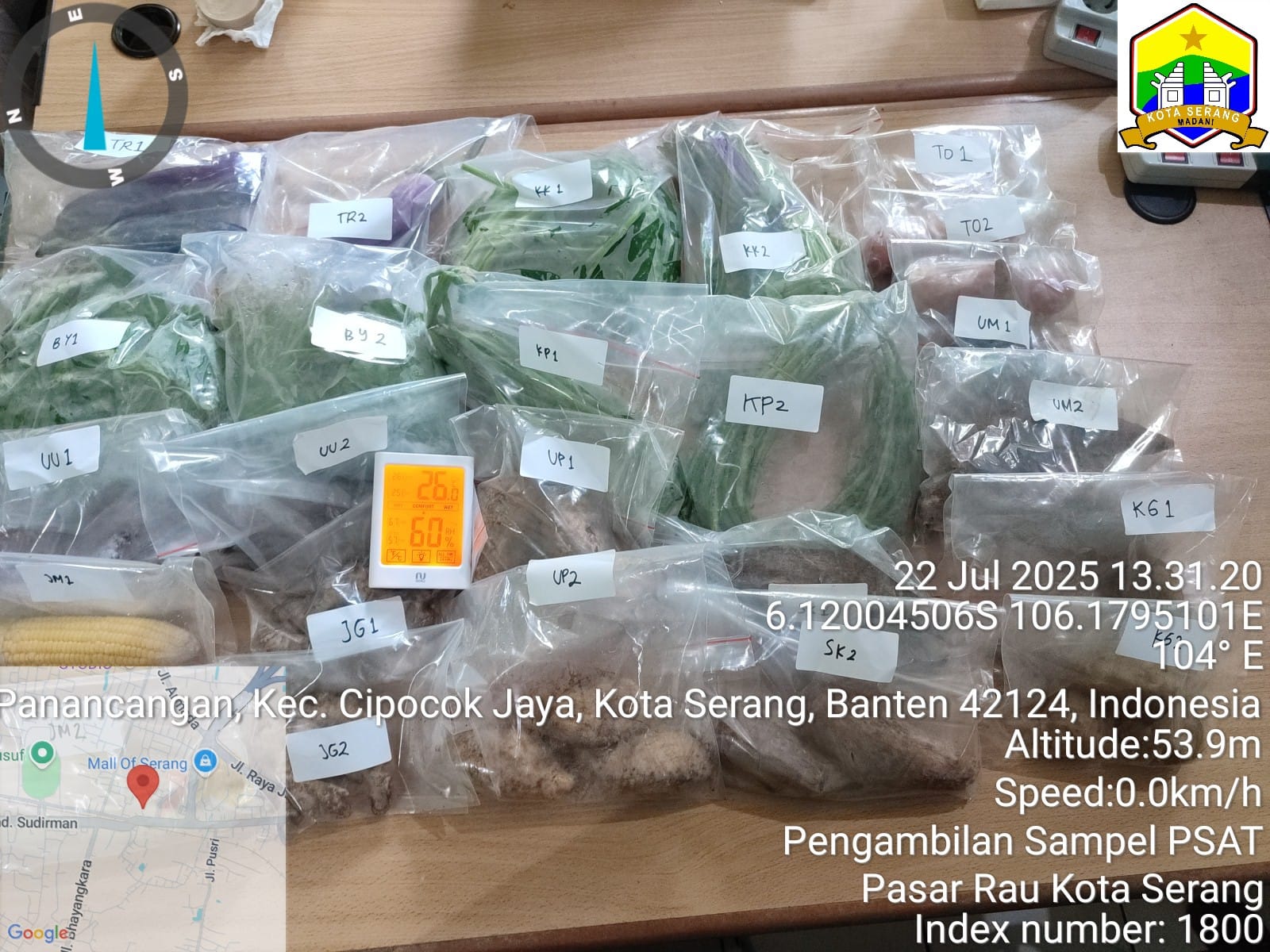 PENGAMBILAN SAMPEL DAN PENGUJIAN SAMPEL PSAT DI KOTA SERANG