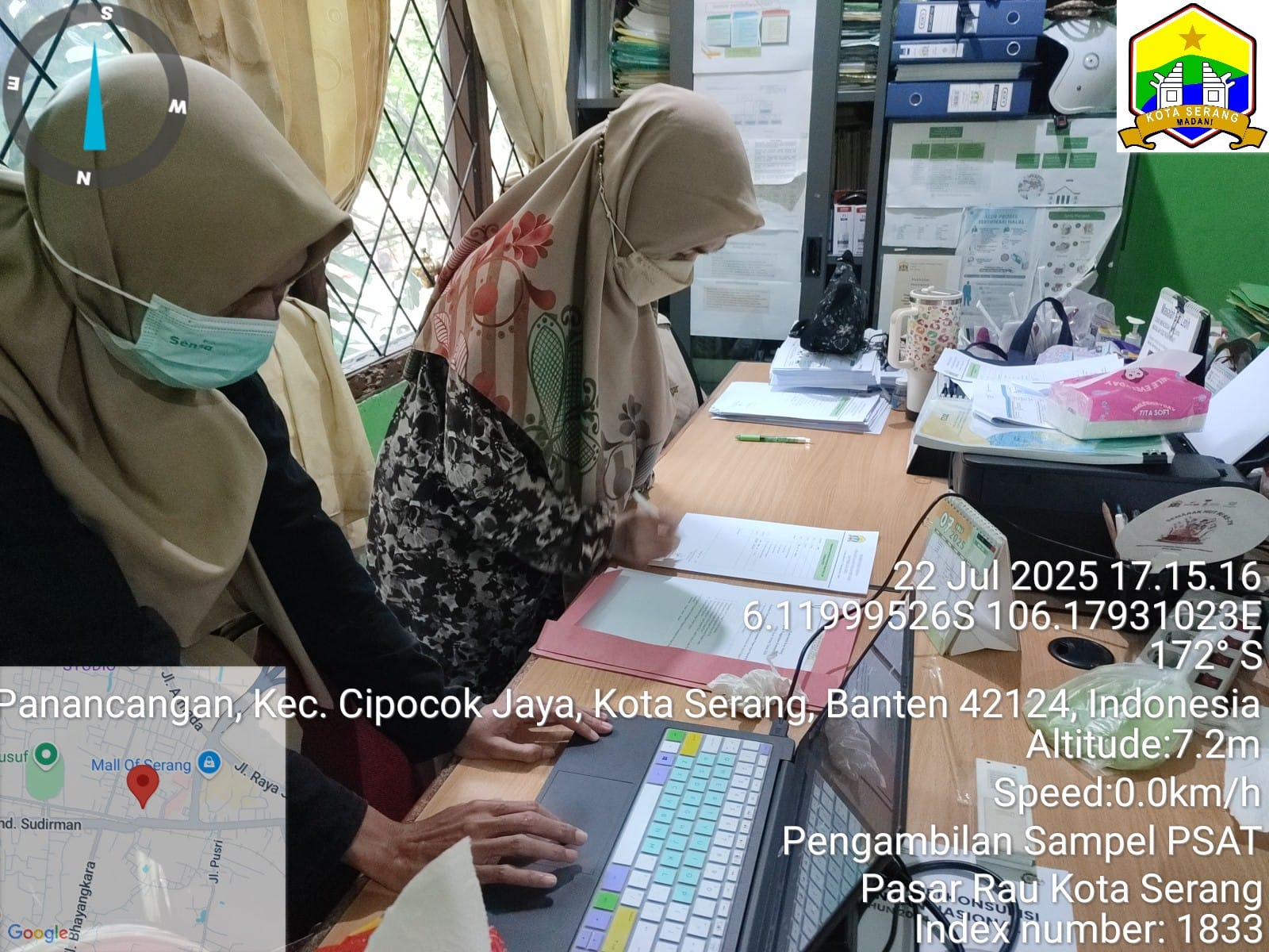 PENGAMBILAN SAMPEL DAN PENGUJIAN SAMPEL PSAT DI KOTA SERANG