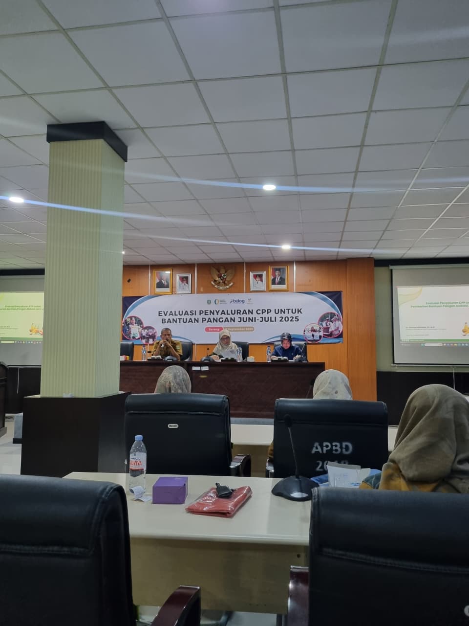 Rapat Evaluasi Penyaluran CPP Bantuan Pangan Juni – Juli 2025 di DKP Provinsi